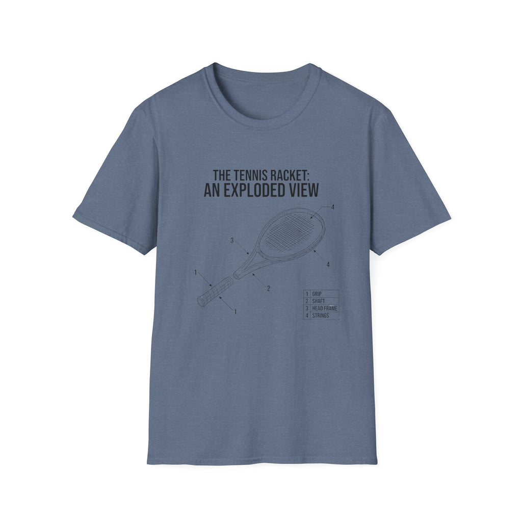 Tennis Racket Exploded View T-shirt