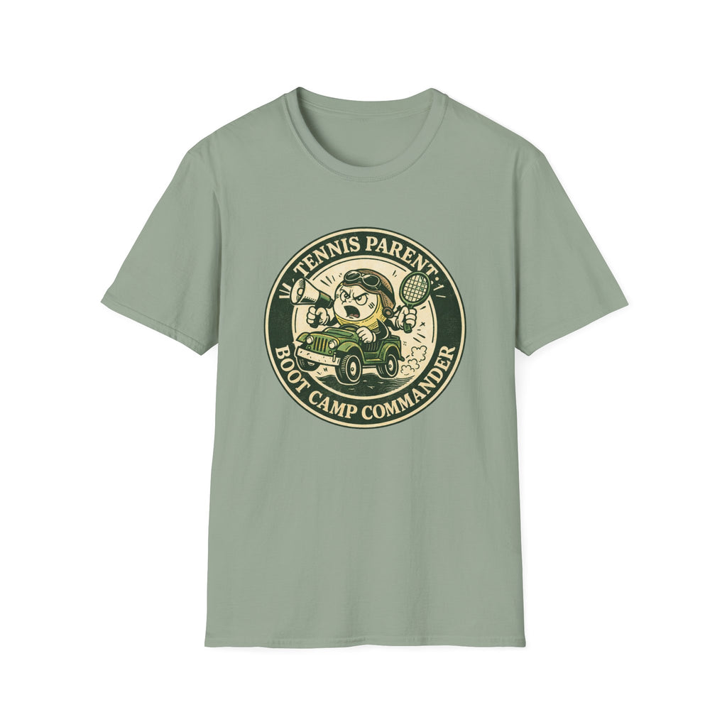 Tennis Parent Boot Camp Commander T-shirt