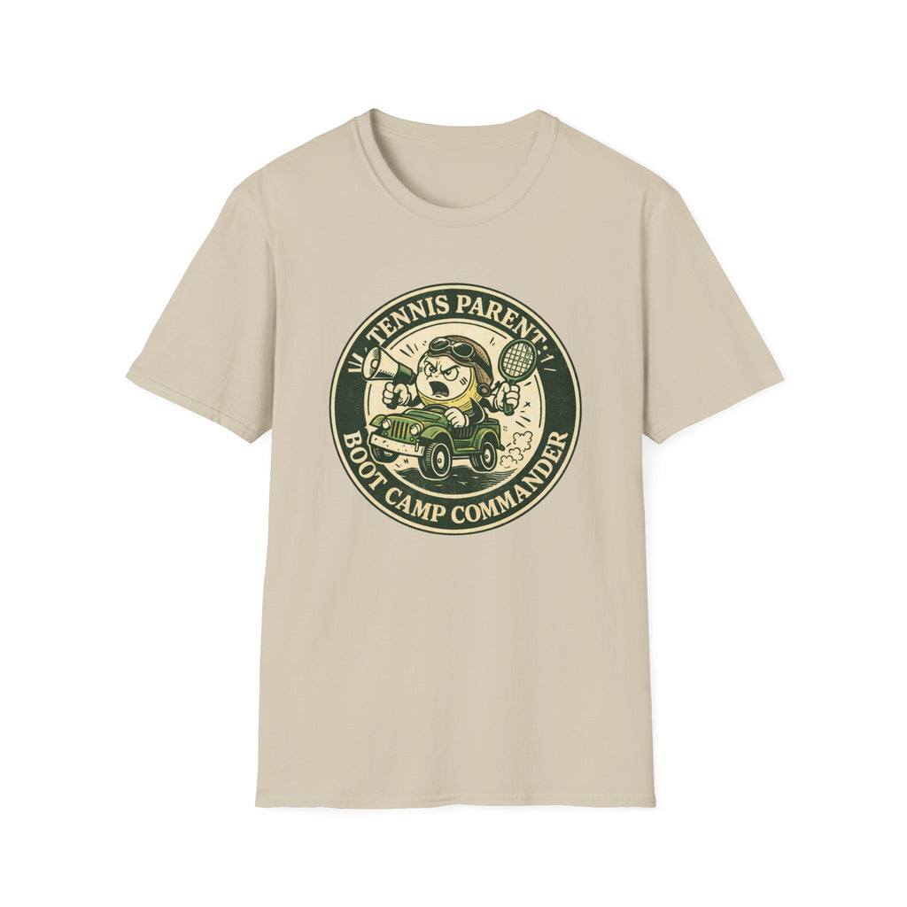 Tennis Parent Boot Camp Commander T-shirt