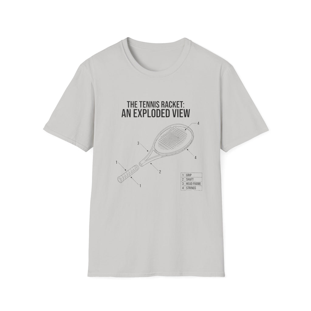Tennis Racket Exploded View T-shirt