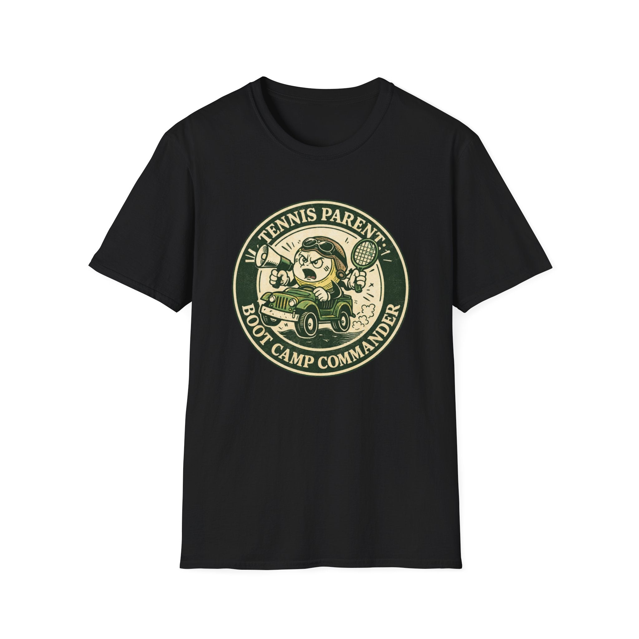 Tennis Parent Boot Camp Commander T-shirt