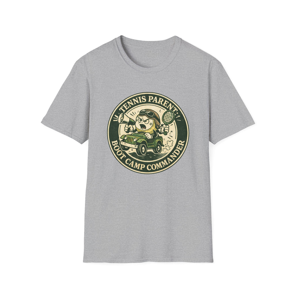 Tennis Parent Boot Camp Commander T-shirt