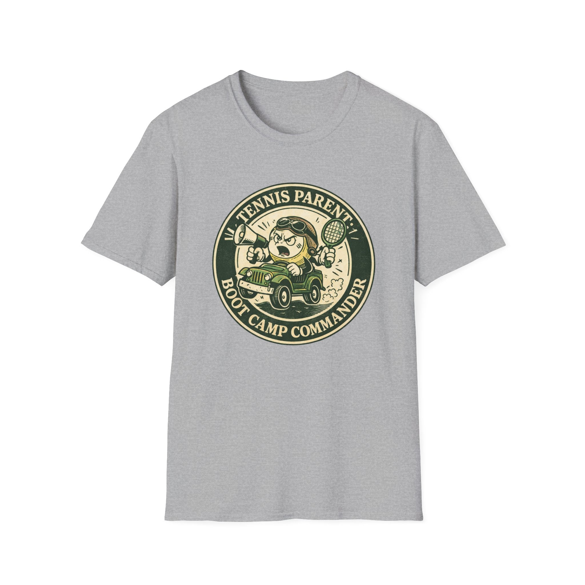 Tennis Parent Boot Camp Commander T-shirt