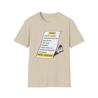 Tennis Receipt T-shirt