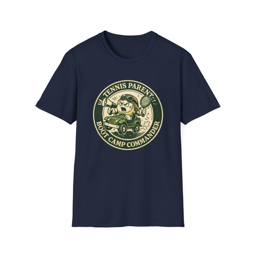 Tennis Parent Boot Camp Commander T-shirt