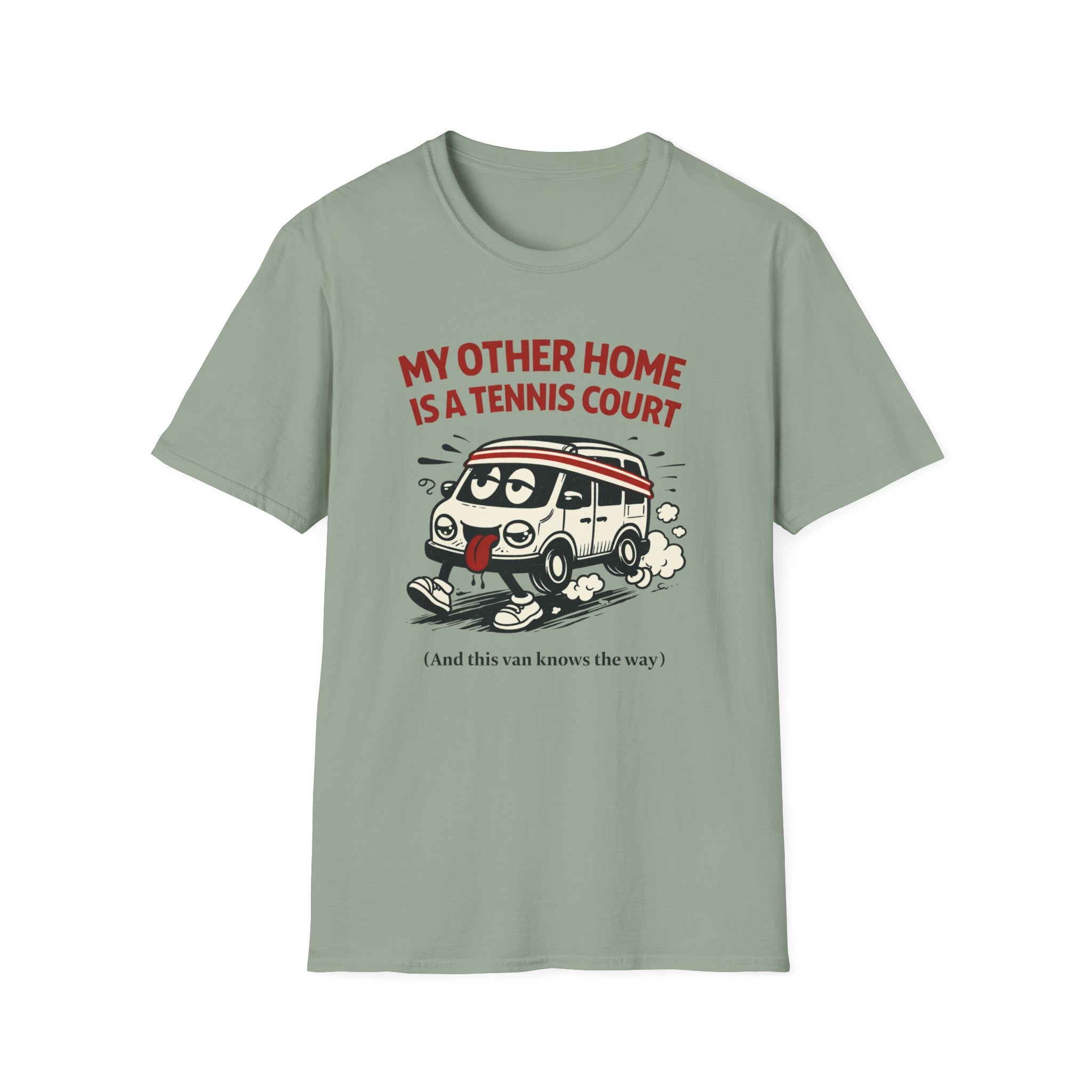 My other home is tennis court T-shirt